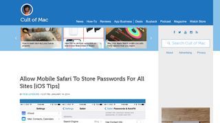 
                            9. Allow Mobile Safari To Store Passwords For All Sites [iOS Tips] | Cult ...