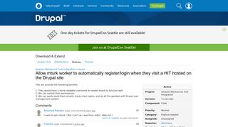 
                            8. Allow mturk worker to automatically register/login when they visit a HIT ...