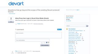 
                            10. Allow Proxy User Login in Devart Direct Mode (Oracle) – Customer ...