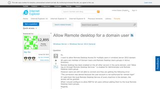 
                            6. Allow Remote desktop for a domain user - Microsoft