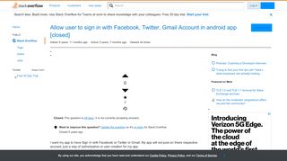 
                            6. Allow user to sign in with Facebook, Twitter, Gmail Account in ...