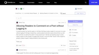 
                            2. Allowing Readers to Comment on a Post without Logging in - Wix.com
