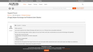 
                            5. Allplan Forum: Allplan Exchange hat Probleme beim Starten