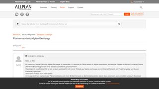 
                            3. Allplan Forum: Planversand mit Allplan Exchange