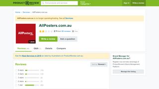 
                            7. AllPosters.com.au Reviews - ProductReview.com.au