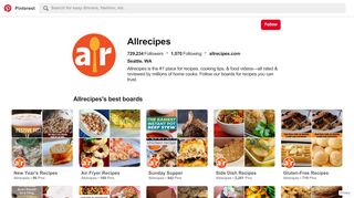 
                            2. Allrecipes (allrecipes) on Pinterest