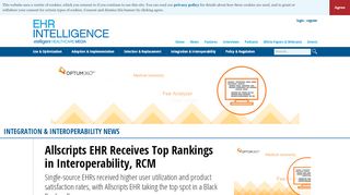 
                            12. Allscripts EHR Receives Top Rankings in Interoperability, RCM