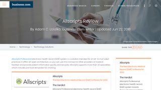 
                            9. Allscripts Review 2018 | Electronic Medical Records System Reviews