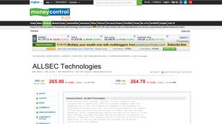 
                            8. ALLSEC Technologies > Company History ... - Moneycontrol