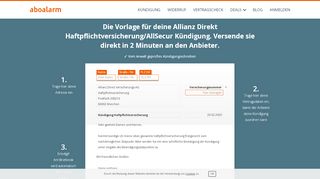 
                            8. AllSecur Haftpflichtversicherung online kündigen - Aboalarm