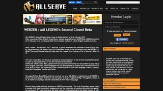 
                            11. Allserve | WEBZEN : MU LEGEND's Second Closed Beta