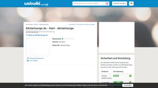 
                            7. Allstarlounge.de - Erfahrungen und Bewertungen - Webwiki