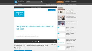 
                            11. Alltägliche SEO-Analysen mit den SEO Tools for Excel - SlideShare