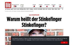 
                            4. Alltagsfrage - Warum heißt der Stinkefinger Stinkefinger? - Ratgeber ...