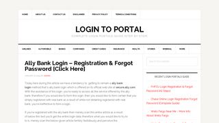 
                            8. Ally Bank Login – Registration & Forgot Password [Click Here] | Login ...