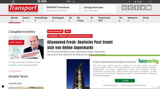 
                            11. Allyouneed Fresh: Deutsche Post trennt sich von Online-Supermarkt ...