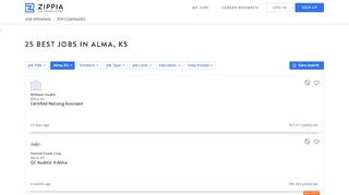 
                            11. Alma, KS Jobs | 7,416 Jobs in Alma, Kansas - Zippia