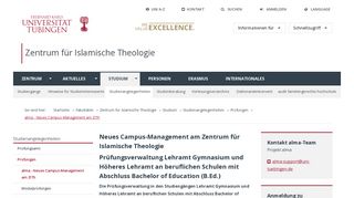 
                            11. alma - Neues Campus-Management am ZITh - Universität Tübingen