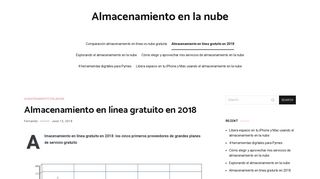 
                            6. Almacenamiento en línea gratuito en 2018 - Almacenamiento en la nube