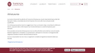 
                            11. AlmaLaurea | Sapienza Università di Roma