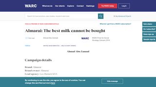 
                            12. Almarai: The best milk cannot be bought | WARC