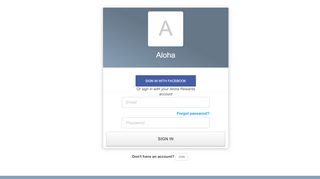 
                            12. Aloha - Login - Perkville