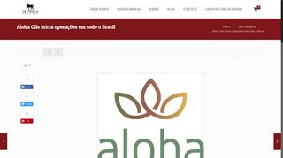 
                            9. Aloha Oils inicia operações em todo o Brasil – GRUPO SFORZA ...
