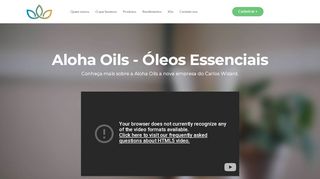 
                            5. Aloha Oils - Óleos Essenciais - Login Social