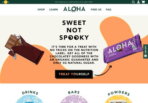 
                            13. ALOHA - Organic, plant-based products & nothing artificial