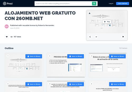 
                            3. ALOJAMIENTO WEB GRATUITO CON 260MB.NET by Roberto ... - Prezi