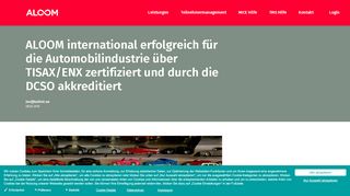 
                            6. ALOOM erhält internationale Zertifizierung der Automobilindustrie