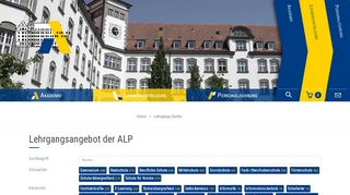 
                            10. ALP Dillingen // Lehrgangs-Suche