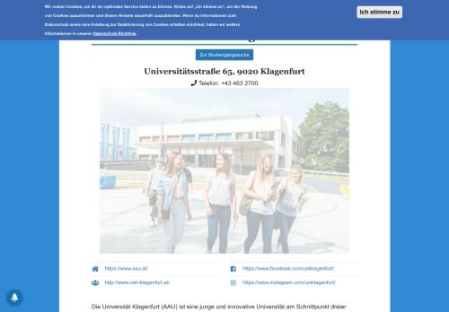 
                            9. Alpen-Adria-Universität Klagenfurt - Studium.at