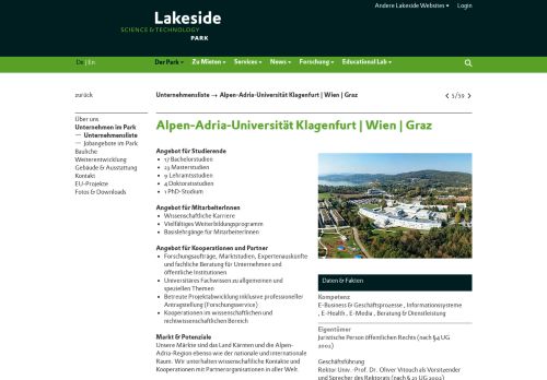 
                            8. Alpen-Adria-Universität Klagenfurt | Wien | Graz - Lakeside Park