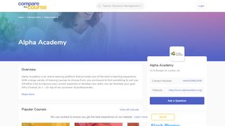 
                            12. Alpha Academy - Compare the Course
