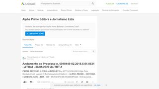 
                            8. Alpha Prime Editora e Jornalismo Ltda - JusBrasil