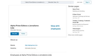 
                            13. Alpha Prime Editora e Jornalismo Ltda | LinkedIn