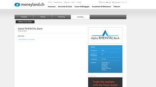 
                            8. Alpha RHEINTAL Bank AG medium-term notes - moneyland.ch