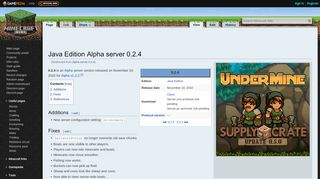 
                            7. Alpha server 0.2.4 – Official Minecraft Wiki
