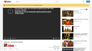 
                            7. Alpha Set - I Would Do Anything - YouTube