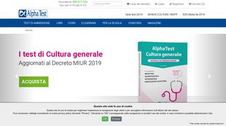 
                            4. Alpha Test: Test di ammissione all'università, libri e corsi