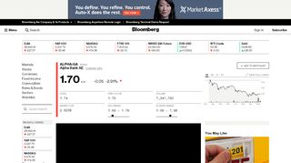 
                            6. ALPHA:Athens Stock Quote - Alpha Bank AE - Bloomberg Markets
