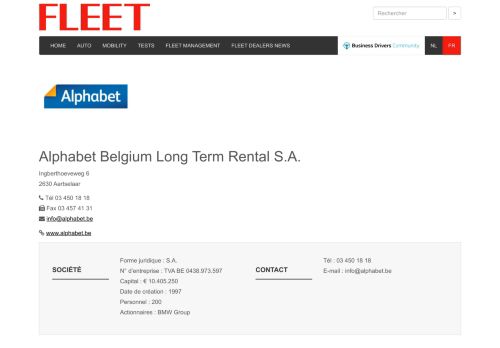 
                            6. Alphabet Belgium Long Term Rental S.A. – FLEET