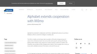 
                            4. Alphabet extends cooperation with XXImo - Alphabet