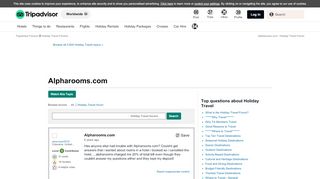 
                            3. Alpharooms.com - Holiday Travel Forum - TripAdvisor