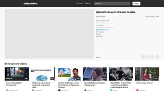
                            13. alphastress.com stresser review - video dailymotion