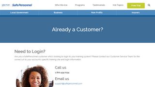 
                            6. Already a Customer? | SafePersonnel | SafePersonnel