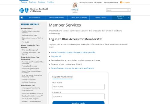 
                            6. Already a Member | Blue Cross and Blue Shield of Oklahoma