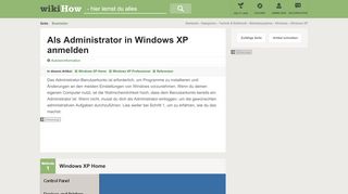 
                            3. Als Administrator in Windows XP anmelden – wikiHow