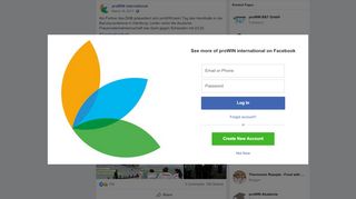 
                            8. Als Partner des DHB präsentiert sich... - proWIN international | Facebook